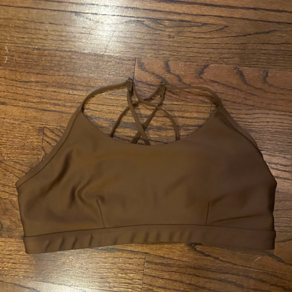 Alo brown Airlift sports bra size Large